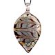 Lampwork Multicolor Leaf Glass Pendant for Necklace - 1 Piece